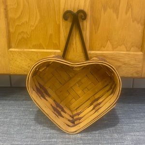Longaberger 2000 Century Celebration Heart Basket. STAND NOT INCLUDED.